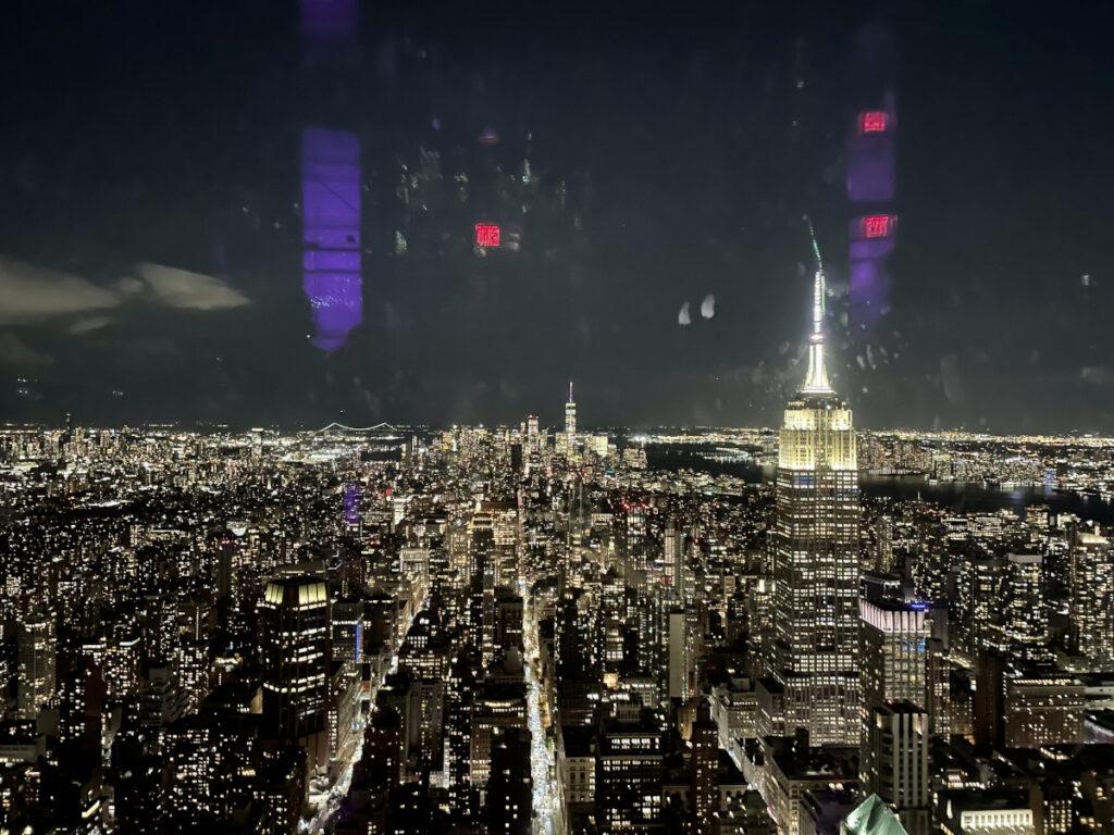 vista new york di notte