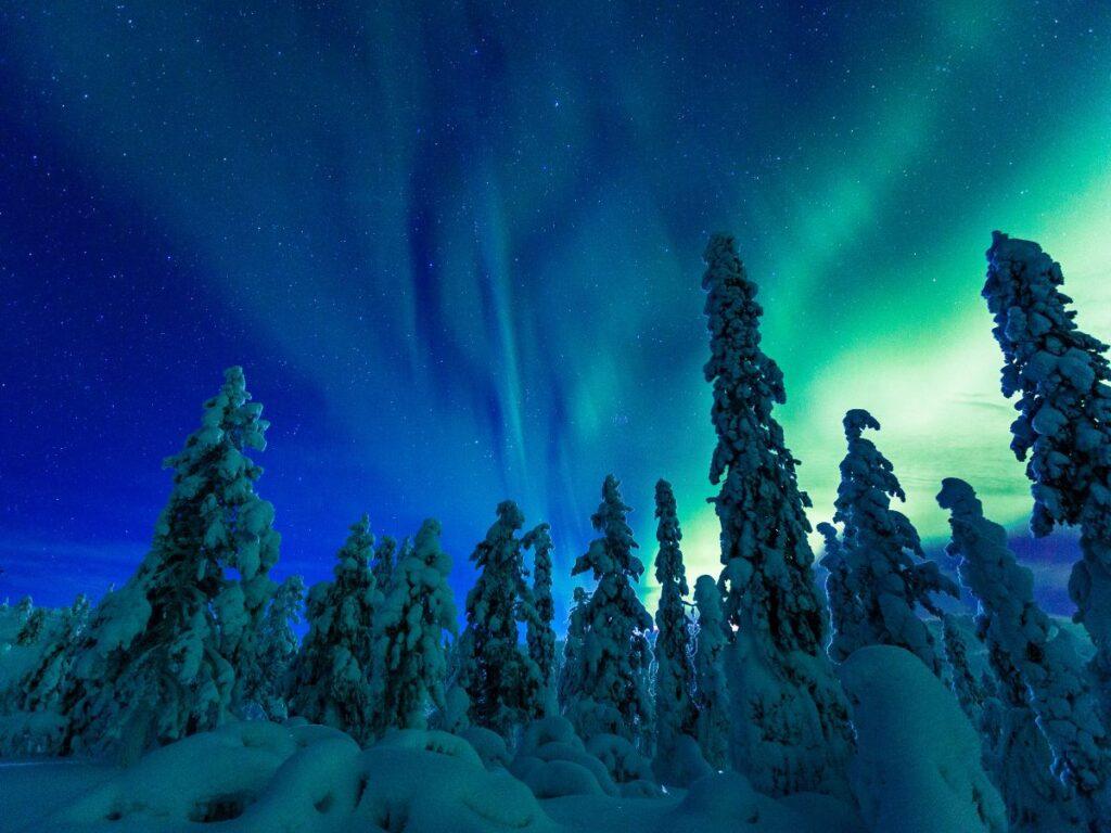 Lapponia svedese, aurora boreale